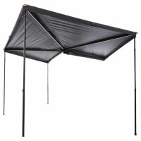 270° Hardcover Side Awning BRANCH HC-R Right 2.5M Grey