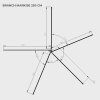 270° Hardcover Seitenmarkise BRANCH HC-R Rechts 2.5M grau