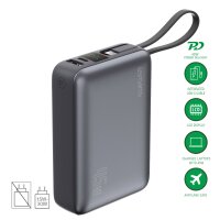 Powerbank Enterprise Compact 20000mAh 45W, spacegrau
