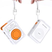 6in1 Hybrid Charger, Wireless Power Bank, white