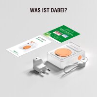 6in1 Hybrid Charger, Wireless Powerbank, weiß