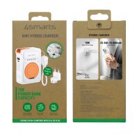 6in1 Hybrid Charger, Wireless Powerbank, weiß