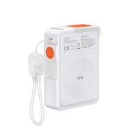 6in1 Hybrid Charger, Wireless Powerbank, weiß