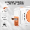 6in1 Hybrid Charger, Wireless Powerbank, weiß