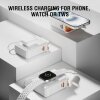 6in1 Hybrid Charger, Wireless Powerbank, weiß