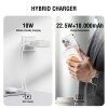 6in1 Hybrid Charger, Wireless Powerbank, weiß