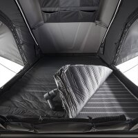 Alu Hardshell Roof Top Tent CUMARU XP 135 All Black Comfort Hybrid Mattress