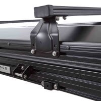 Alu Hartschalen Dachzelt CUMARU XP 135 All Black Komfort-Hybridmatratze