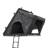 Alu Hartschalen Dachzelt CUMARU XP 135 All Black Komfort-Hybridmatratze