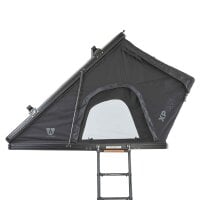 Alu Hartschalen Dachzelt CUMARU XP 135 All Black Komfort-Hybridmatratze