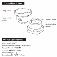 MODUMATE - Campinglampe Modul