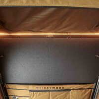 Alu-Hartschalen Dachzelt CUMARU UP 145 goldbraun