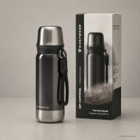 Edelstahl Thermos Bottle Graphite Grey 500 ml