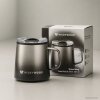 Edelstahl Travel Mug Fade Black & Silver 350 ml