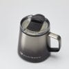 Stainless Steel Travel Mug Fade Black & Silver 350 ml