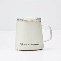 Edelstahl Travel Mug Ivory White 350 ml