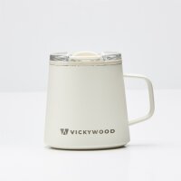 Stainless Steel Travel Mug Ivory White 350 ml