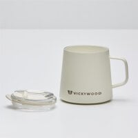 Stainless Steel Travel Mug Ivory White 350 ml