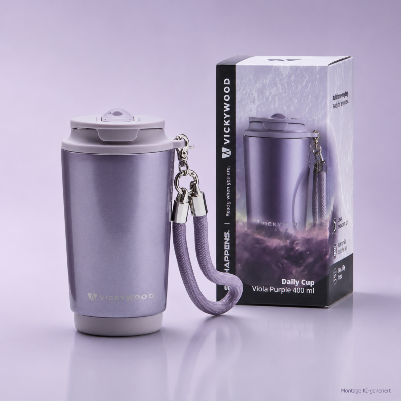 Edelstahl Daily Cup Viola Purple 400 ml