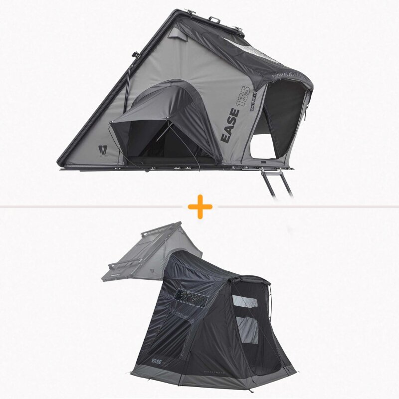 Bundle: CUMARU EASE 135 grau + Vorzelt