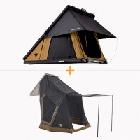 Bundle: CUMARU LIGHT 152 earthy-yellow Rooftent-Set