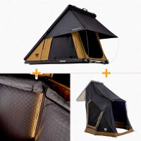 Bundle: CUMARU LIGHT 152 earthy-yellow Rooftent-Set