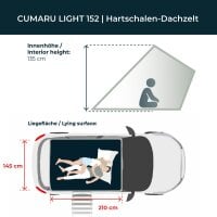 Bundle: CUMARU LIGHT 152 goldbraun Dachzelt-Set