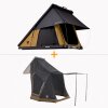 Bundle: CUMARU LIGHT 152 earthy-yellow Rooftent-Set
