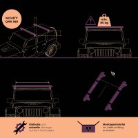 Bundle: MIGHTY OAK 3.0 160 goldbraun Dachzelt-Set