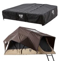 Bundle: LITTLE BAMBOO 125 coffee Rooftop Tent Set