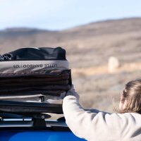 Bundle: LITTLE BAMBOO 125 coffee Rooftop Tent Set