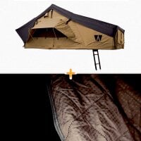 Bundle: BIG WILLOW 3.0 140 earthy-yellow Rooftent-Set