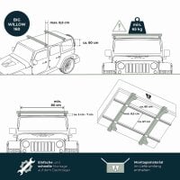 Bundle: BIG WILLOW 3.0 140 goldbraun Dachzelt-Set