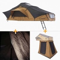 Bundle: BIG WILLOW 4.0 180 earthy-yellow Rooftent-Set