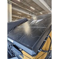 2. Wahl Alu-Hartschalen Dachzelt CUMARU UP 145 goldbraun