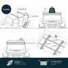 B-Ware: Inflatable Folding Rooftop Tent BAOBAB AIR 135 grey
