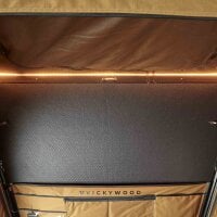 B-Ware: Alu-Hartschalen Dachzelt CUMARU UP 145 goldbraun
